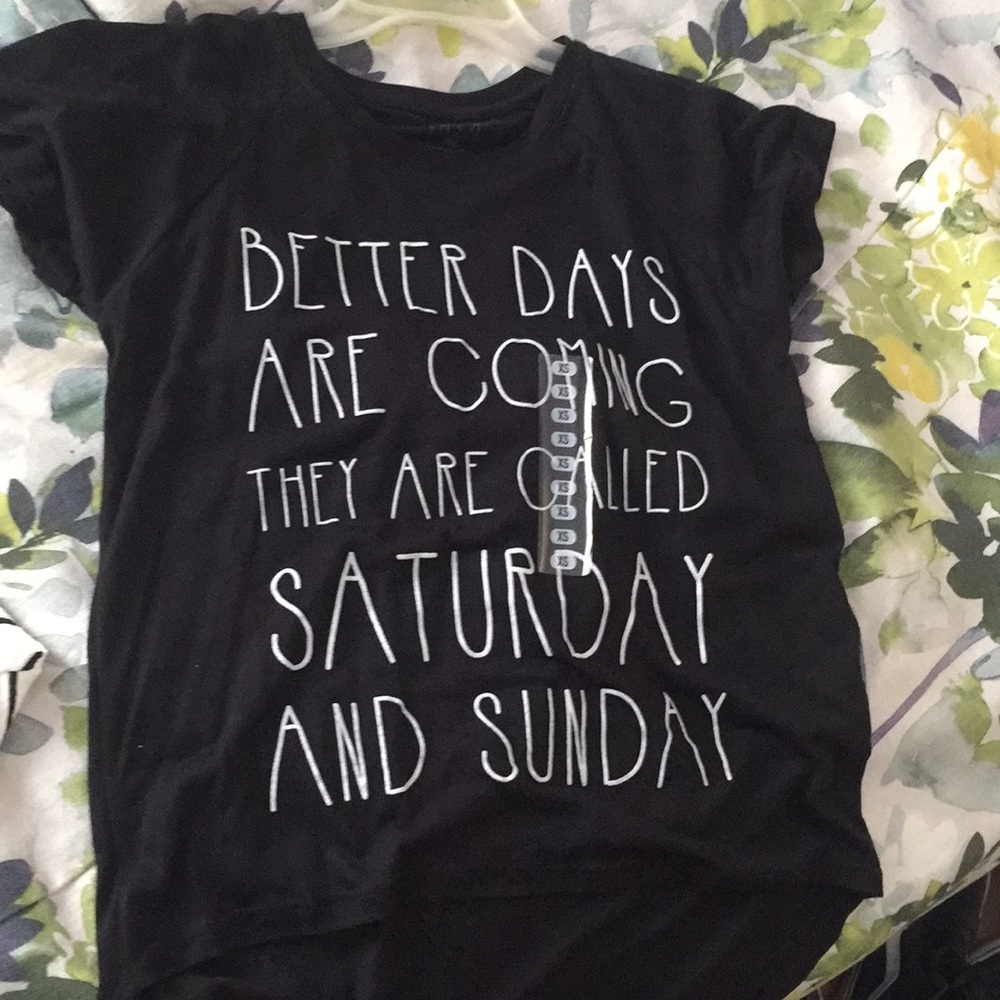 Black graphic tee